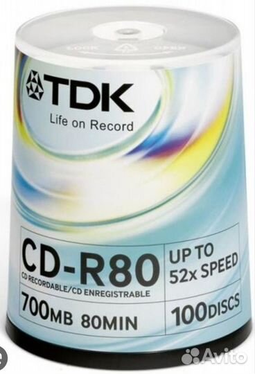 Диск CD-R TDK 700Mb 52x