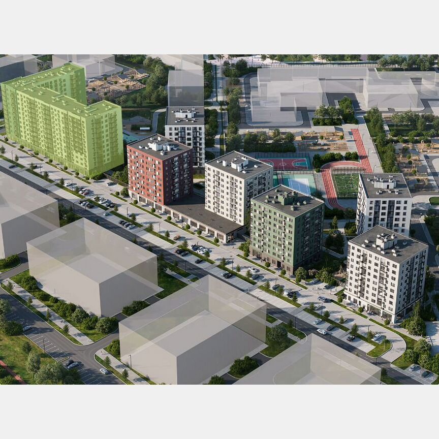 1-к. квартира, 38,9 м², 2/11 эт.