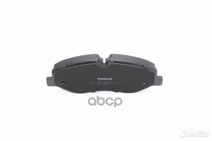 Колодки тормозные передние к-кт '3000-426 metaco