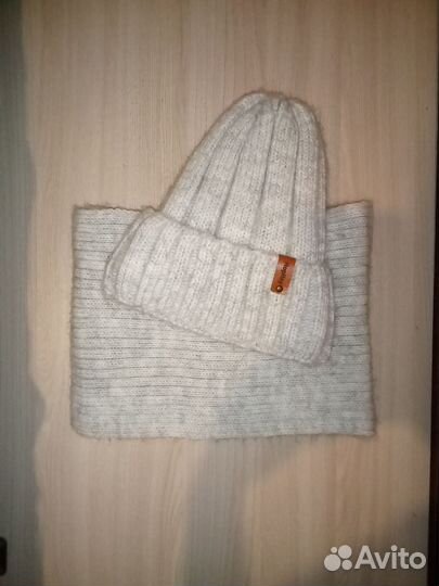 Шапка и снуд для девочки зима