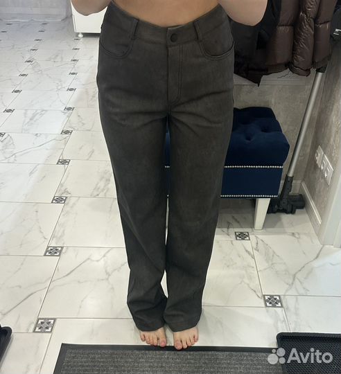 Брюки экокожа