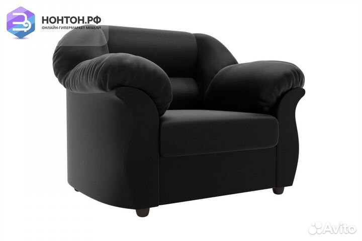 Кресло Карнелла экокожа черная