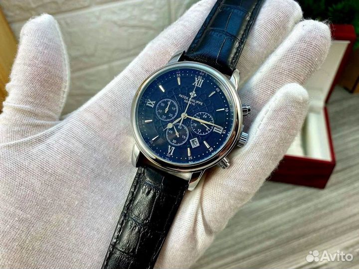 Часы Patek Philippe (Всё активно) ремешок кожа