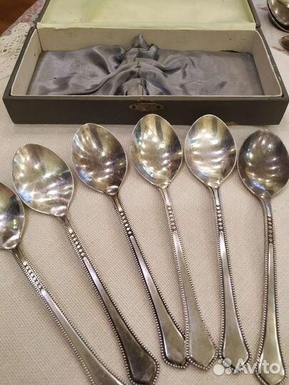 Мельхиоровые столовые приборы Элегант