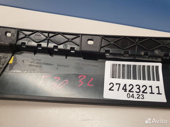 Накладка рамки двери задняя левая BMW 3 F30 2011-2018