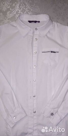 Блузки-рубашки р.140, нарядный костюм р. 122-128