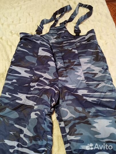 Зимние брюки-полукомбинезон