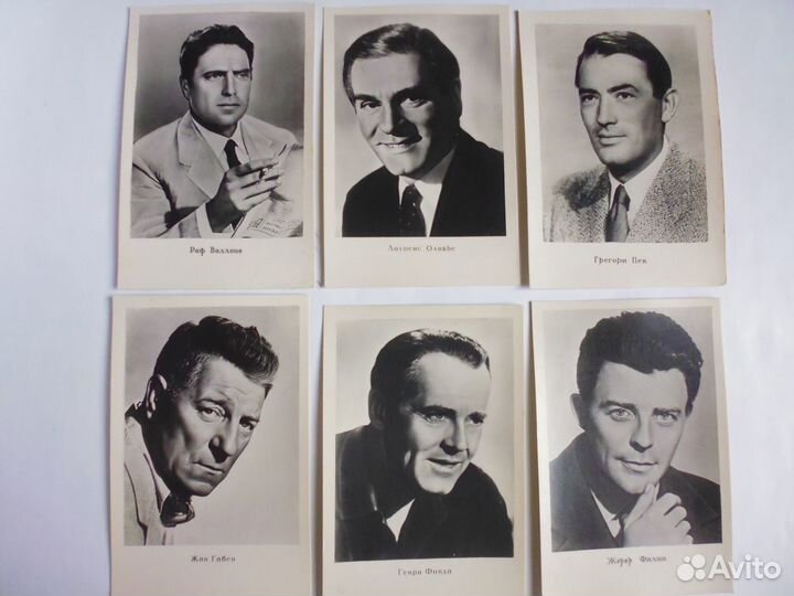 Открытки, книги с зарубежными актерами