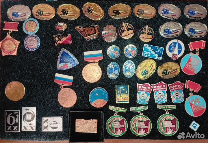 Коллекция значков. Космос. нпо, кб, вп, цскб, нил