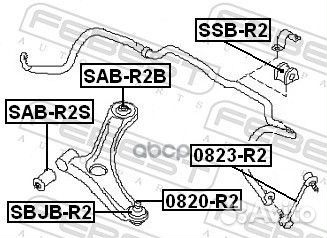 Опора шаровая переднего нижнего рычага subaru S