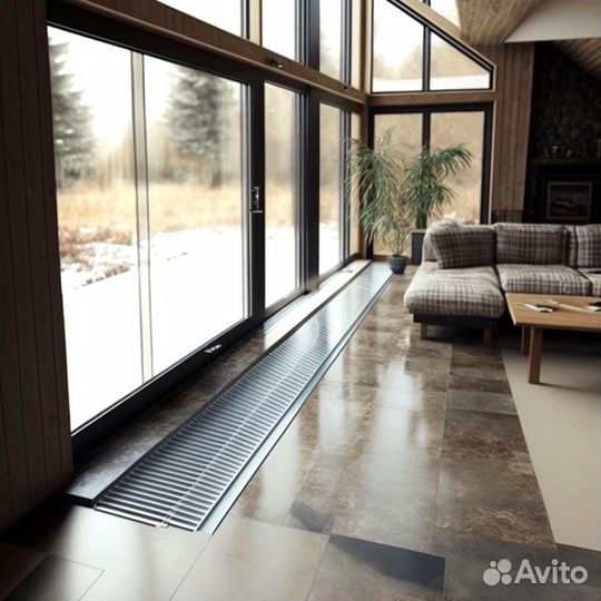 Внутрипольные конвекторы разной длины