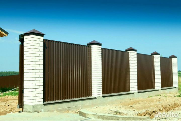 Забор из профнастила от изготовителя