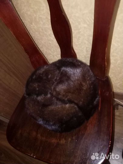 Норковая шапка мужская