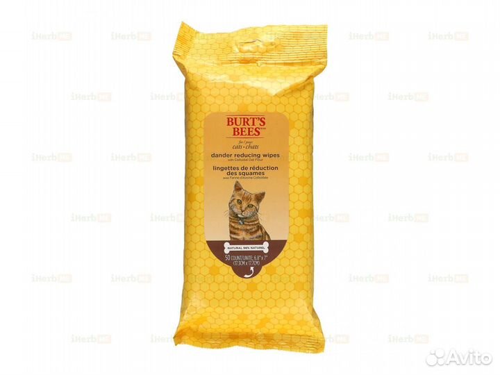 Салфетки для кошек с коллоидной овсяной мукой