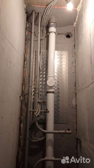 Замена стояков (труб)чугунной канализации