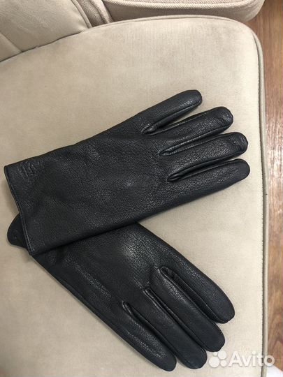 Перчатки мужские зимние кожа