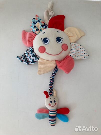 Игрушки погремушки прорезыватели подвесные