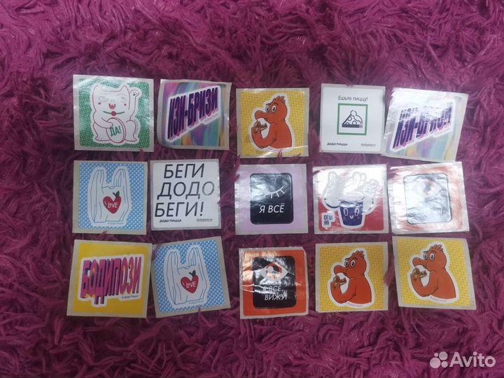 Наклейки додо пицца