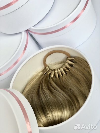 Хвост на резинке из канекалона