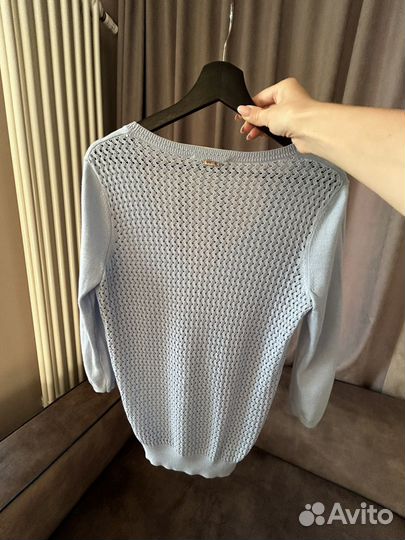 Кофта кардиган lime голубая размер M