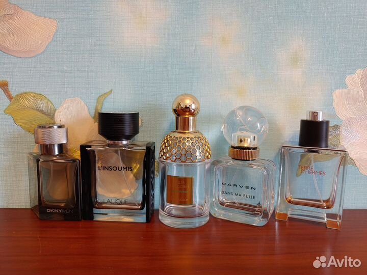 Пустые флаконы от туалетной воды