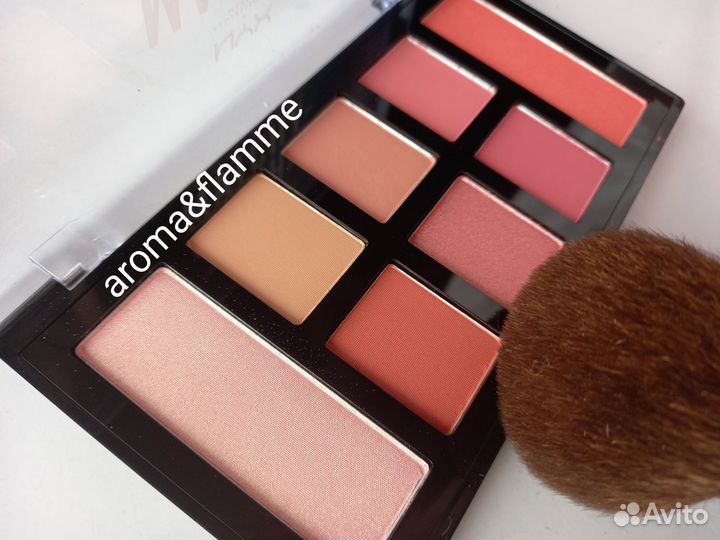 NYX пудра хайлайтер +тени 6 цветов Melon