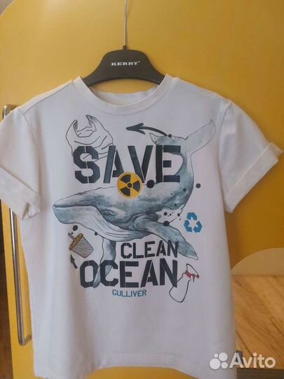 Футболка gulliver 140 +шорты