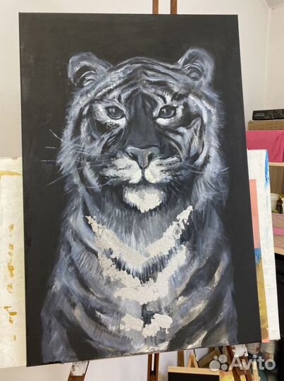 Картина «тигр» акрил