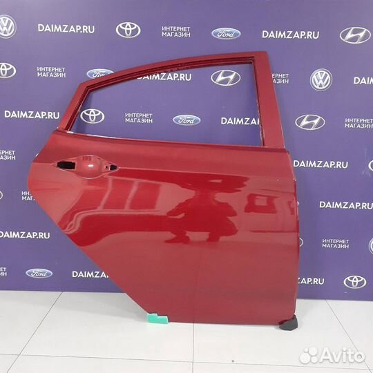 Дверь задняя правая hyundai Solaris 11-17 красная