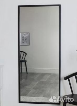 Зеркала-черное/белое 2шт настенные IKEA Хор сос