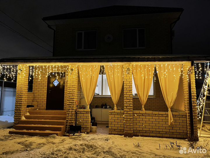 Уличные гирлянды бахрома 12 м