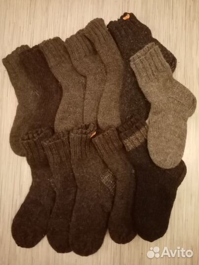 Носки шерстяные мужские ручной работы