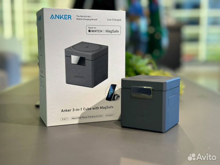 Беспроводная зарядная станция Anker 3-in-1 Cube