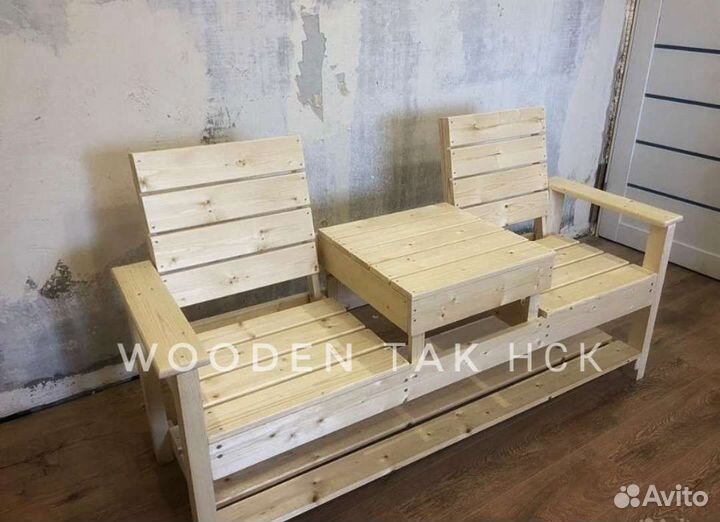 Скамейка со столиком лавка