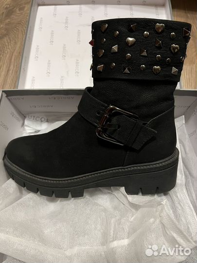 Ботинки нубук натуральный женские осень 37 размер