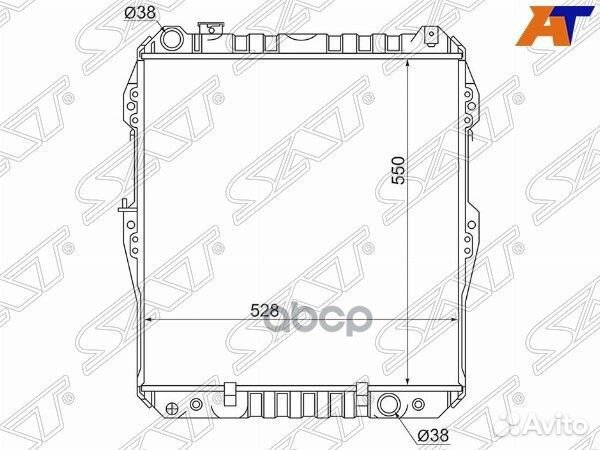 Радиатор Toyota 4Runner 89-95 / Hilux Surf 89-9