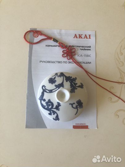 Крышка керамическая для электрочайника Akaj