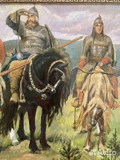Картина маслом «Три богатыря»