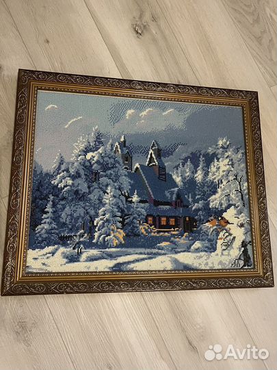 Интерьерная картина из страз