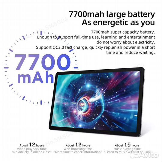 Новый планшет lenovo tab P11 plus(TB-J607F),6+128