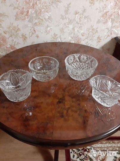 Ваза для фруктов хрусталь