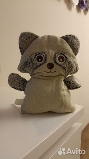 Игрушка енот (Грелка с вишневыми косточками)