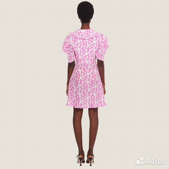 Розовое шёлковое платье Miu Miu Оригинал