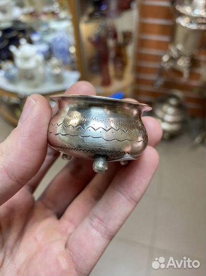 Солонка серебро 84 пробы