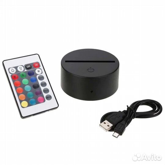 3 D Ночник здесь живёт любовь