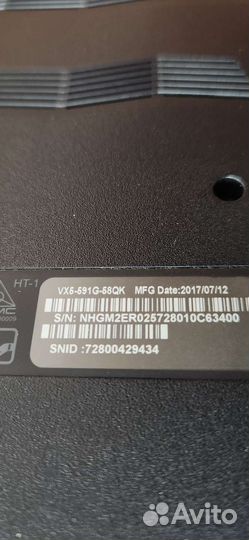 Ноутбук Acer VX5