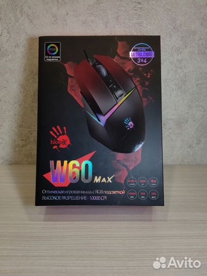 Игровая мышь A4tech Bloody W60 Max (Gradient Red)