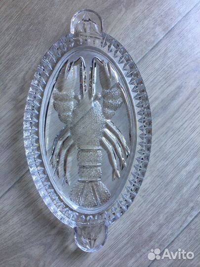 Селёдочница хрусталь СССР