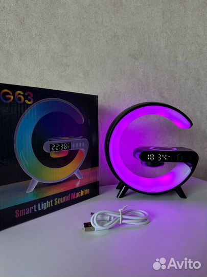 Умный Светильник с Колонкой/Беспроводной зарядкой