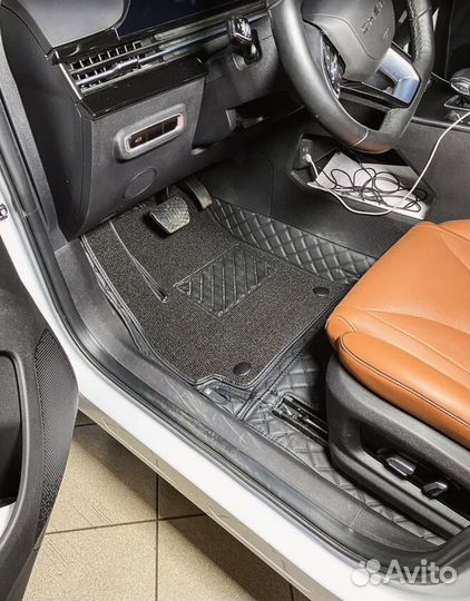 3Д (3D) коврики из экокожи Omoda Омода